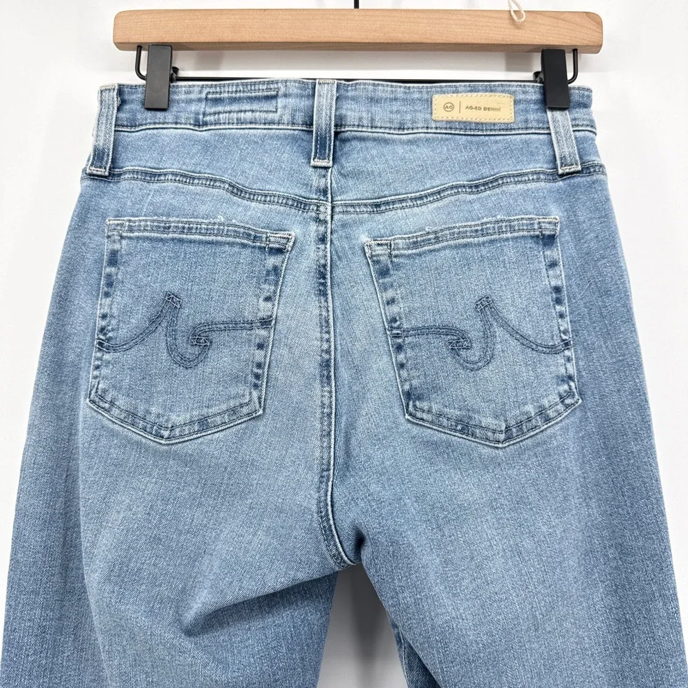 AG Adriano Goldschmied Farrah Boot‎ Crop Jeans 16 Years Shore Distressed Size 27